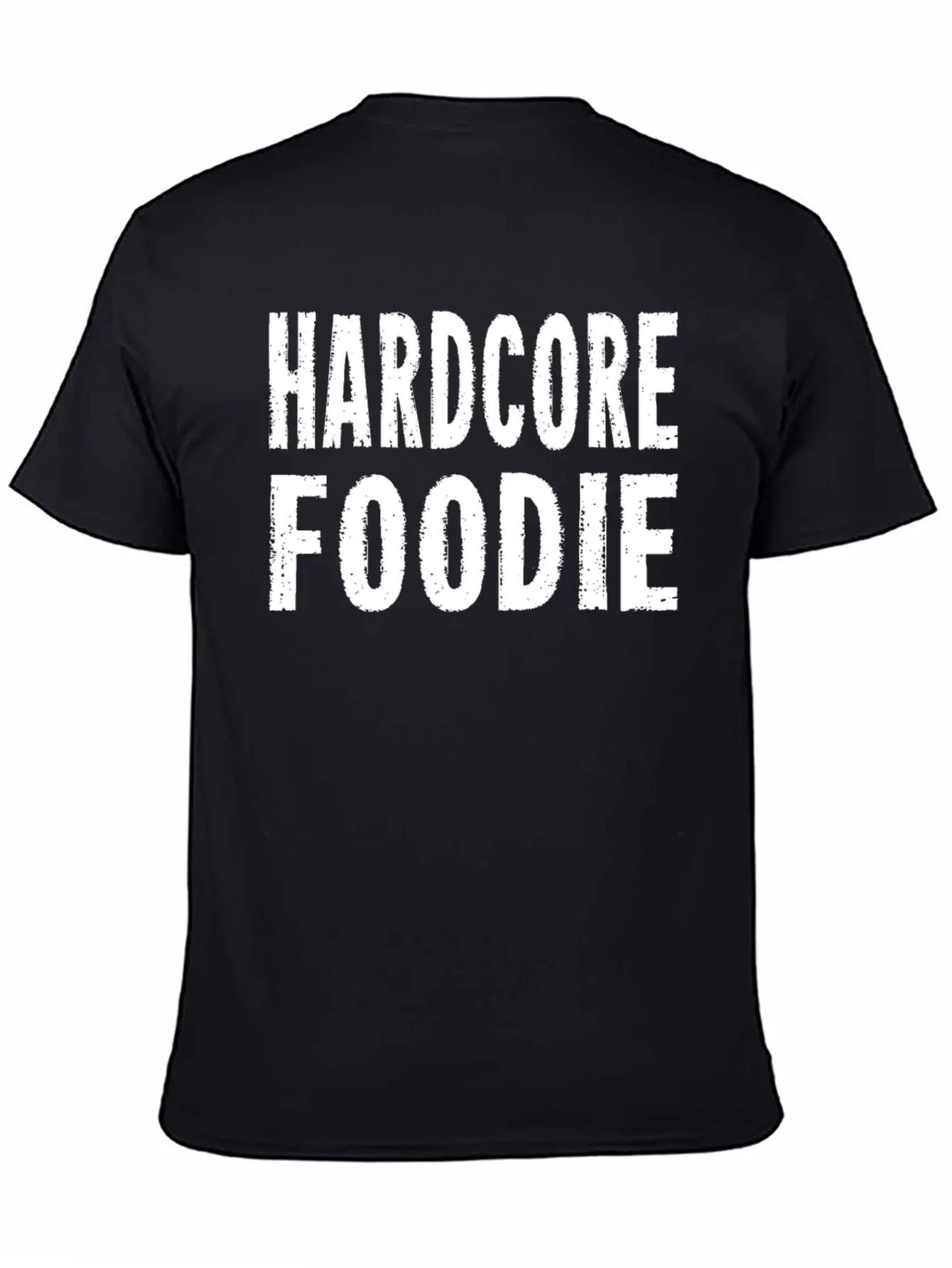 Hardcore Foodie Black Graphic T-Shirt