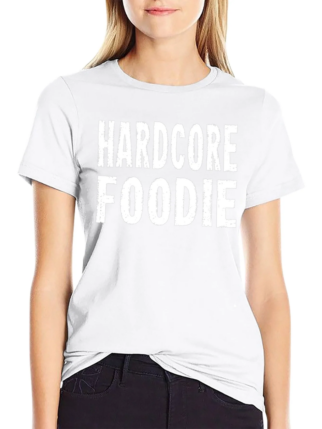 Hardcore Foodie Black Graphic T-Shirt