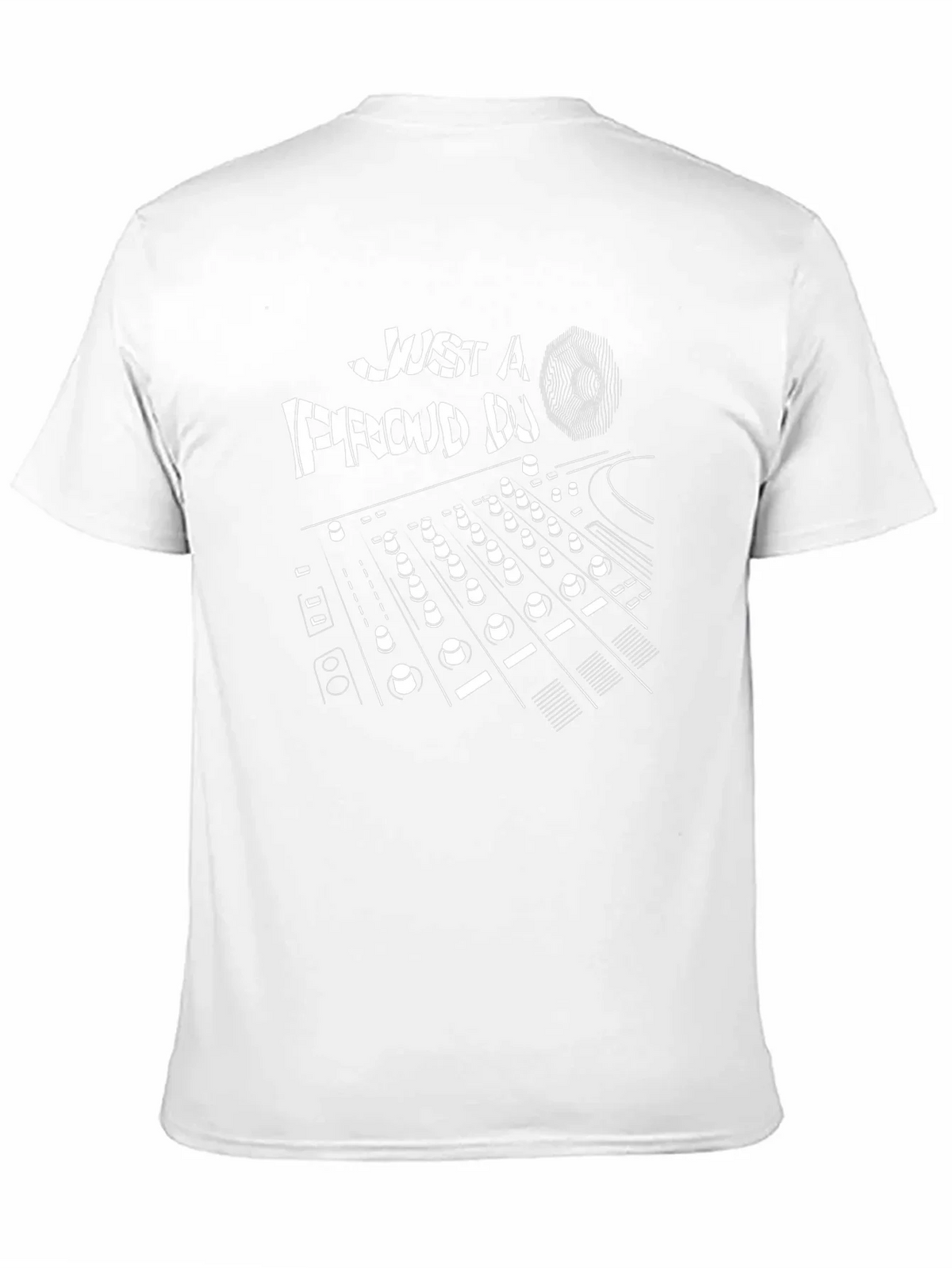 Just a Proud DJ Black Graphic T-Shirt