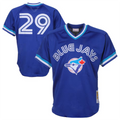 T.Blue Jays #29 Joe Carter Player  Royal 1993 Cooperstown Collection Mesh Batting Practice Baseball Jerseys