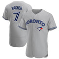 T.Blue Jays #7 Will Wagner Player Gray Home Limited Elite Baseball Jerseys