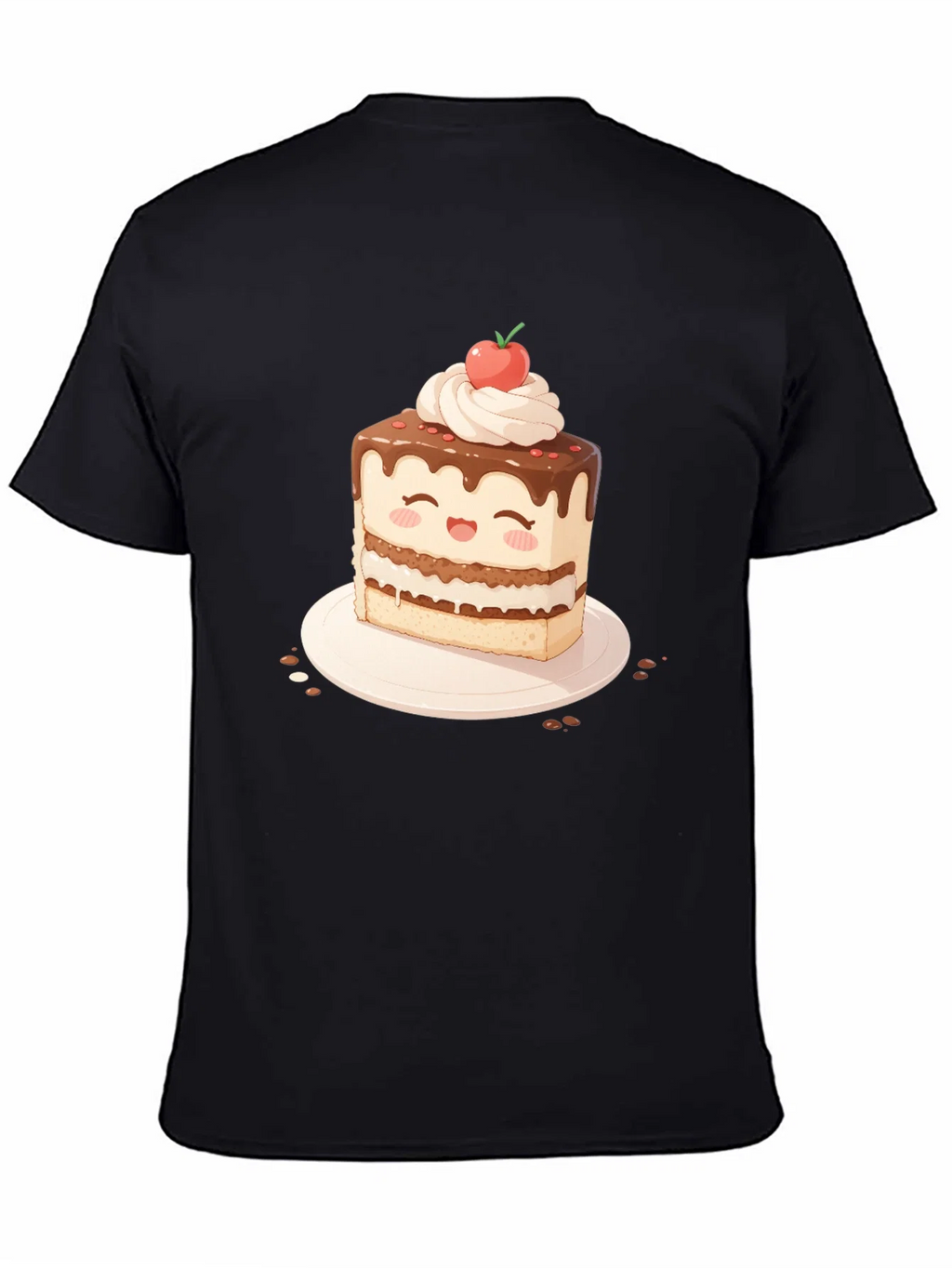 Cute Cake Slice Graphic T-Shirt - Sweet Treat Tee