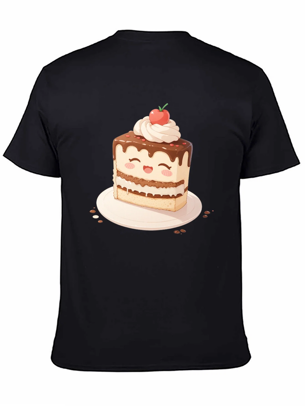 Cute Cake Slice Graphic T-Shirt - Sweet Treat Tee
