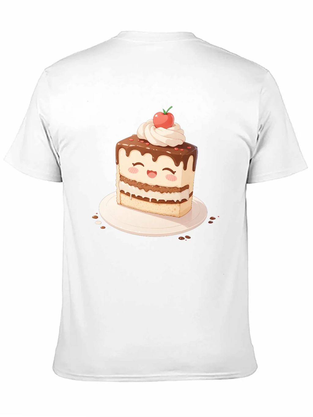 Cute Cake Slice Graphic T-Shirt - Sweet Treat Tee