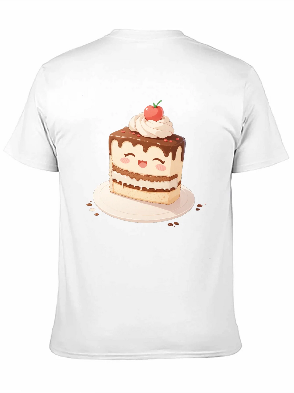Cute Cake Slice Graphic T-Shirt - Sweet Treat Tee