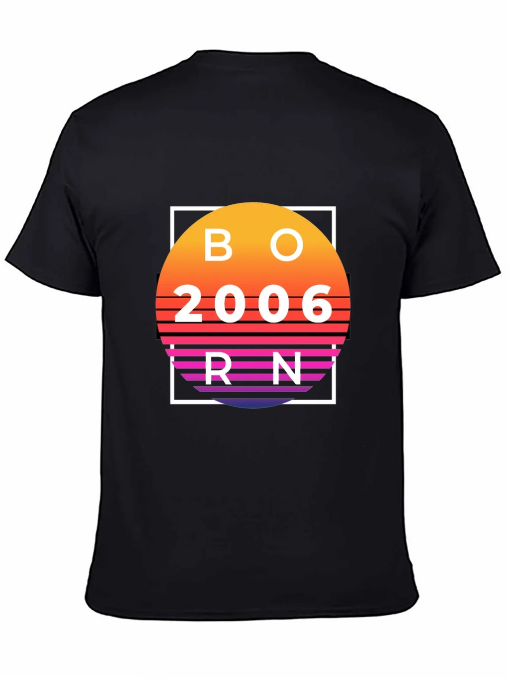 Born in 2006 Retro Sunset T-Shirt