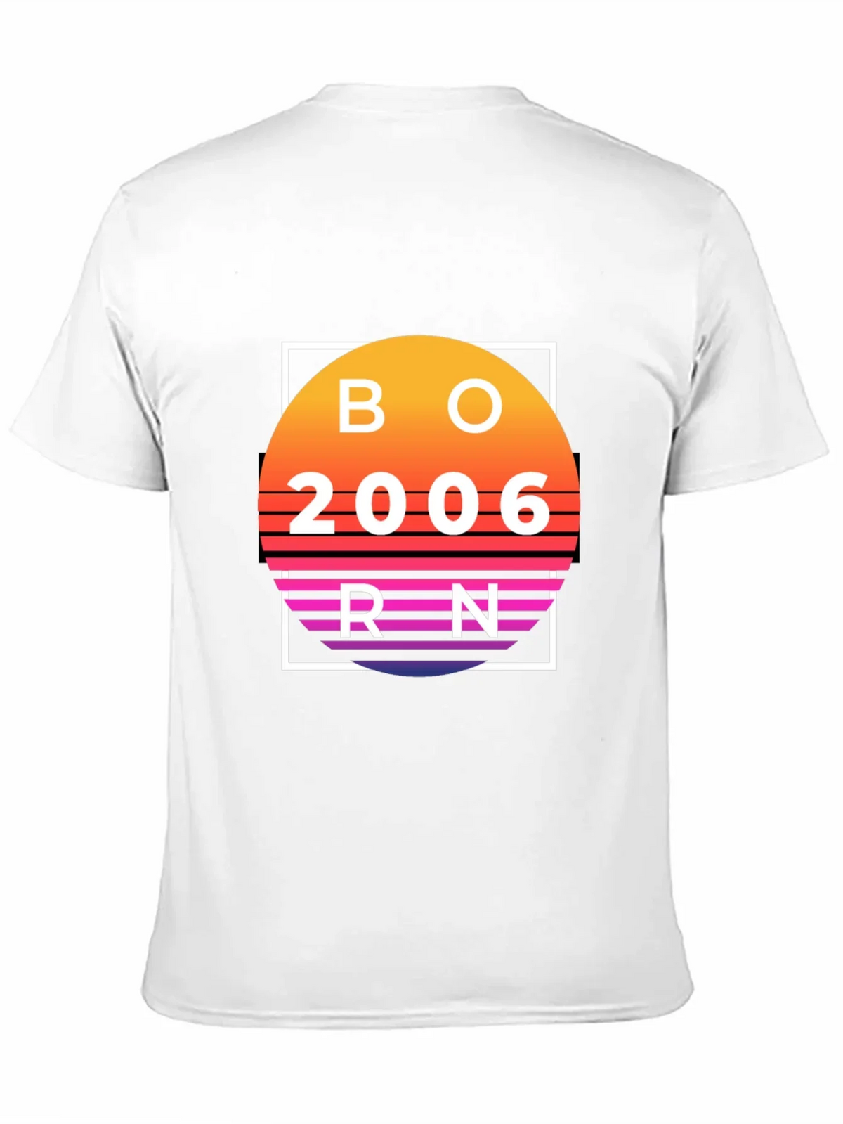 Born in 2006 Retro Sunset T-Shirt