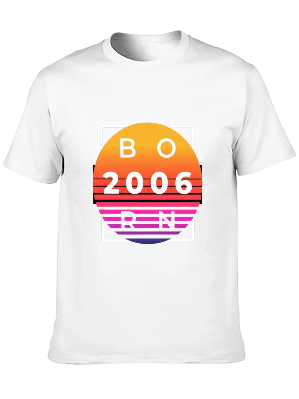 Born in 2006 Retro Sunset T-Shirt