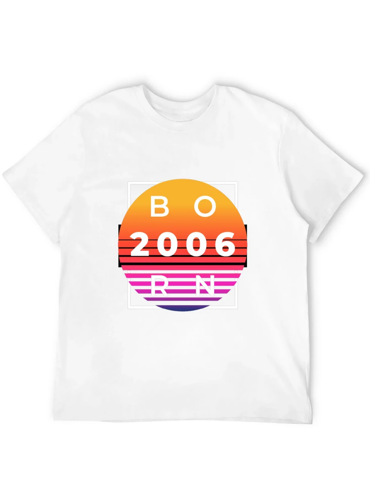 Born in 2006 Retro Sunset T-Shirt