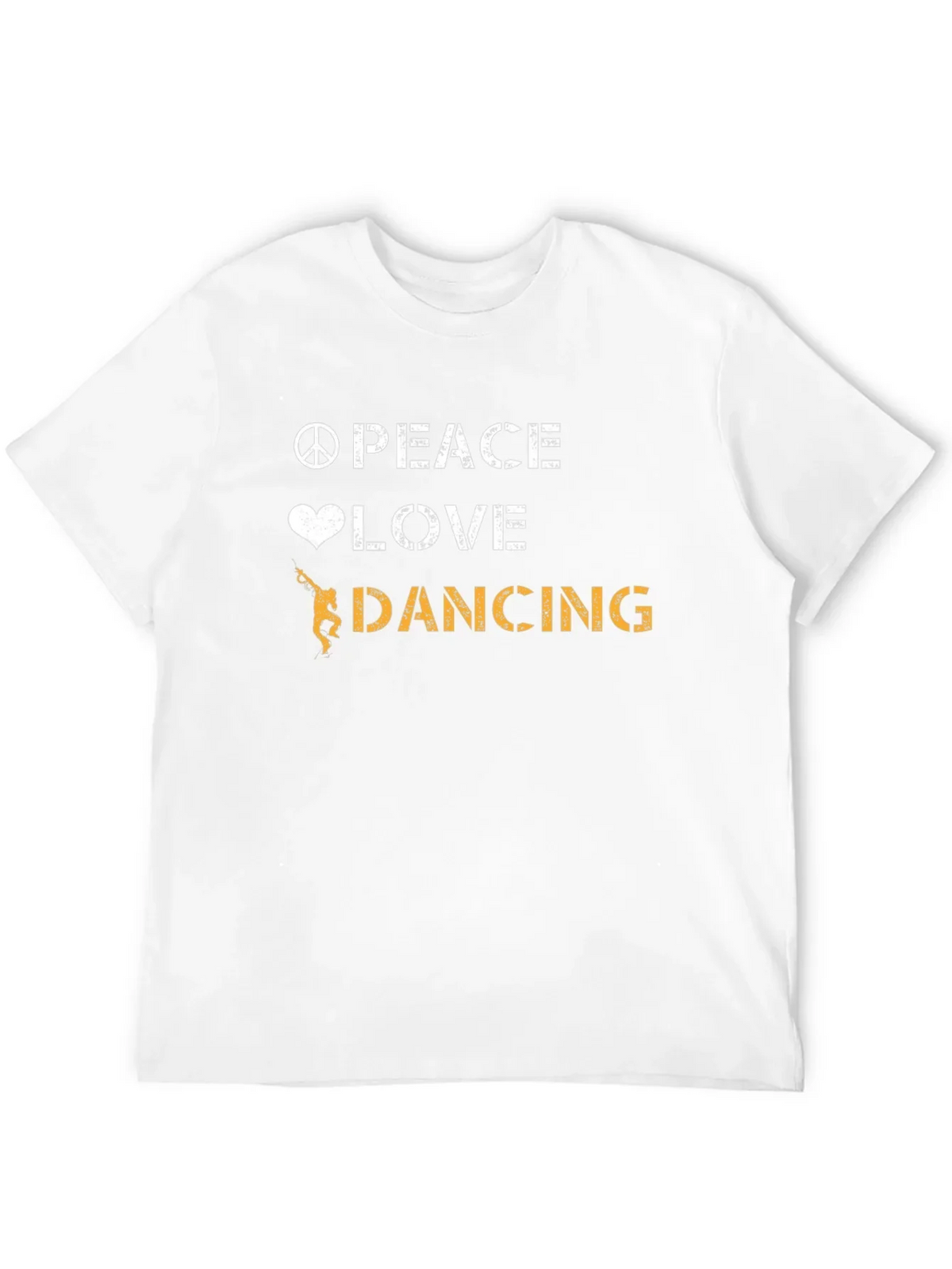 Peace Love Dancing Graphic Tee - Cool Dancer T-Shirt
