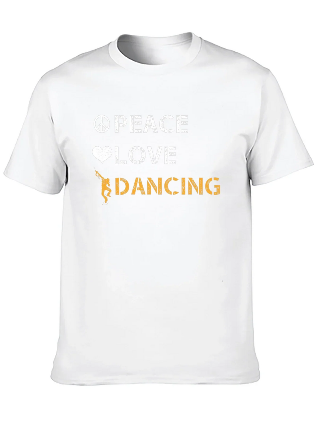 Peace Love Dancing Graphic Tee - Cool Dancer T-Shirt