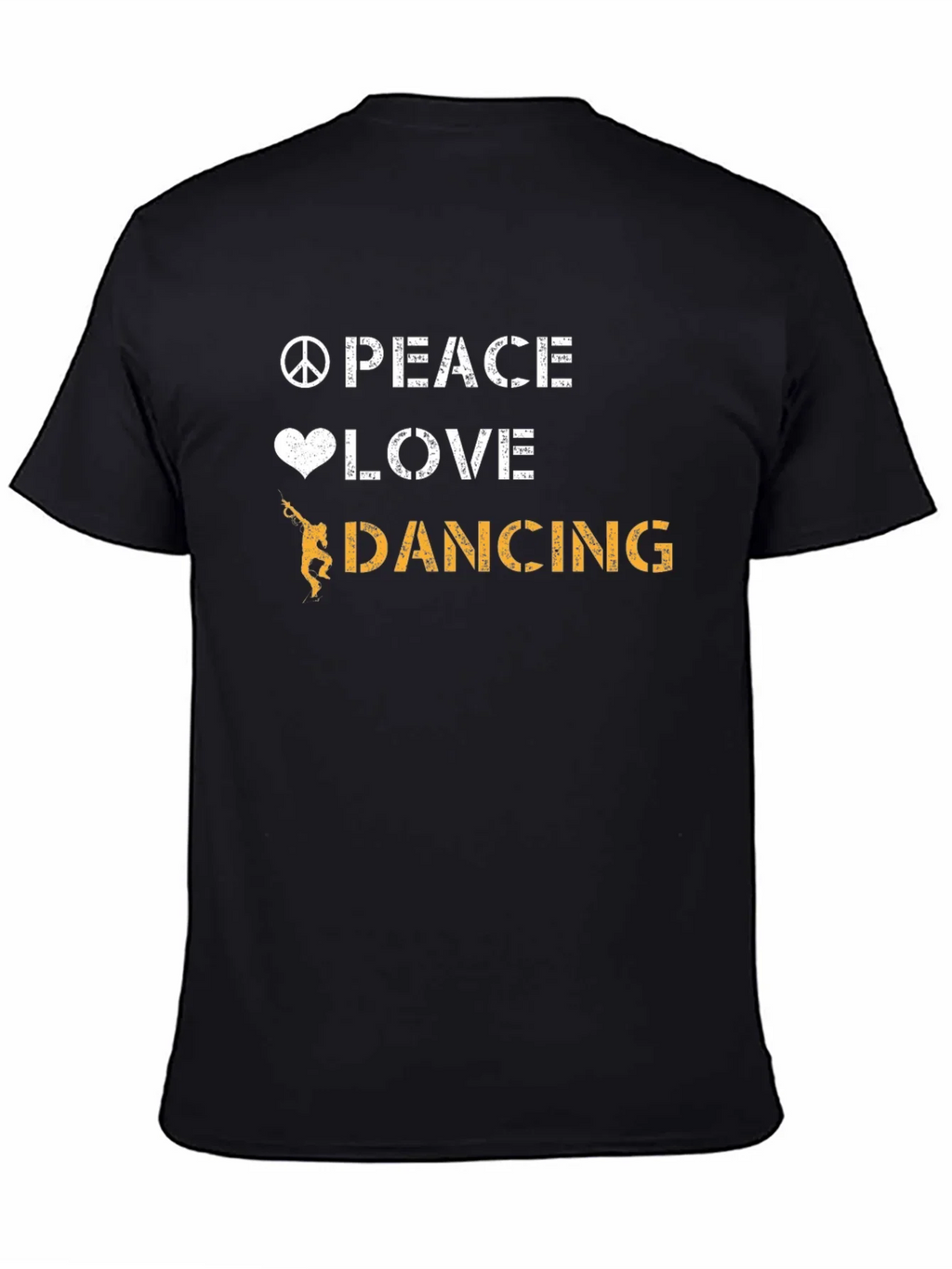 Peace Love Dancing Graphic Tee - Cool Dancer T-Shirt