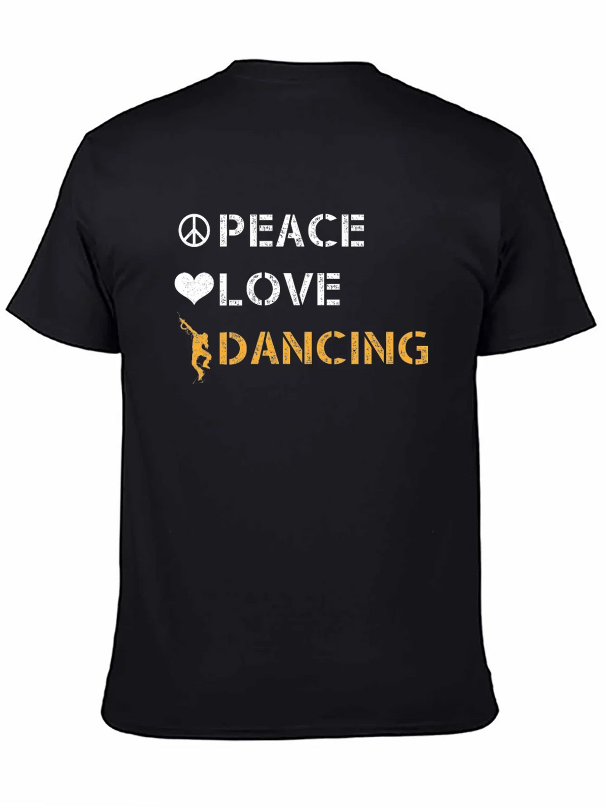 Peace Love Dancing Graphic Tee - Cool Dancer T-Shirt