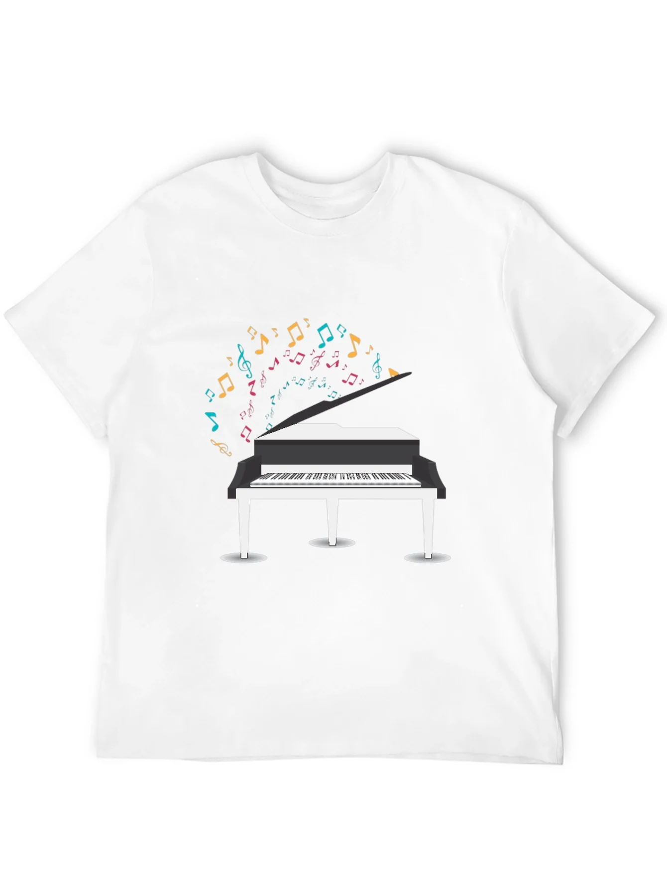 Piano Music Notes Graphic T-Shirt