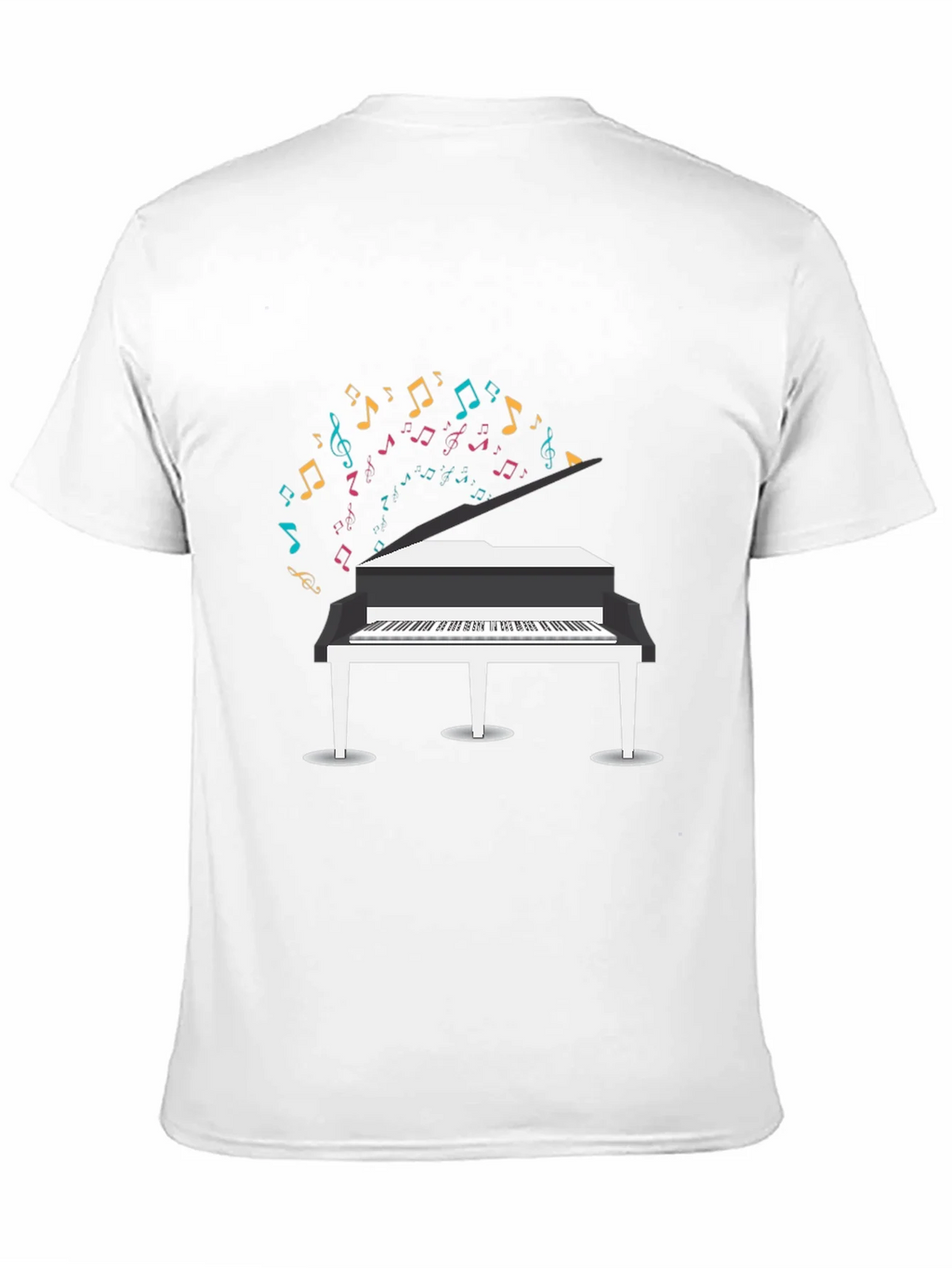 Piano Music Notes Graphic T-Shirt