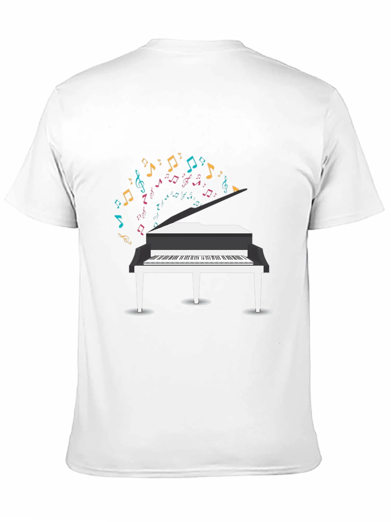Piano Music Notes Graphic T-Shirt