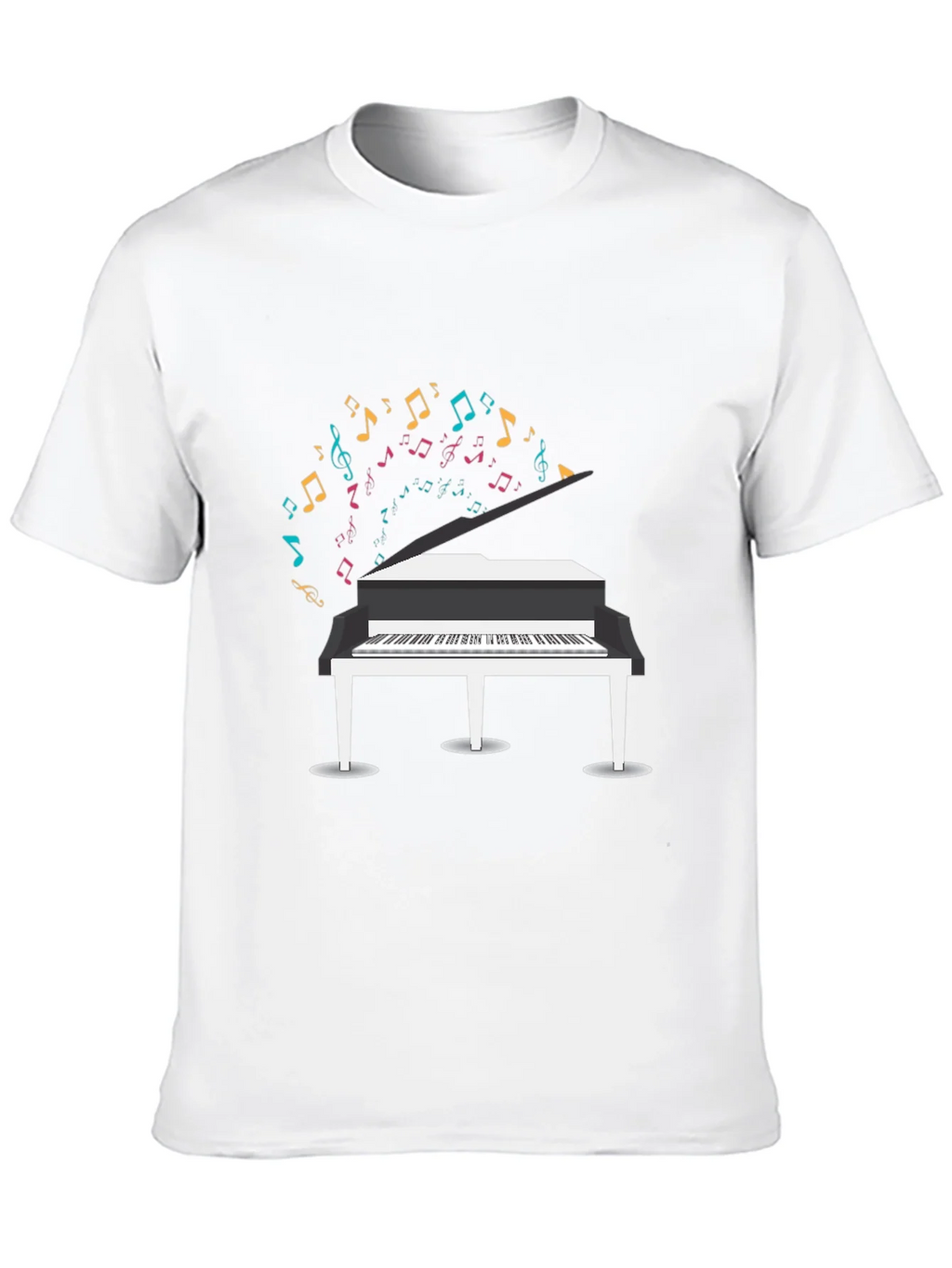 Piano Music Notes Graphic T-Shirt