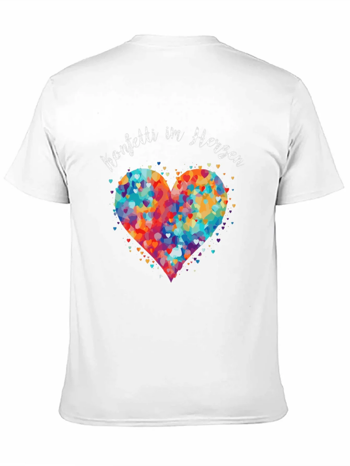 Confetti Heart Graphic T-Shirt - Unisex
