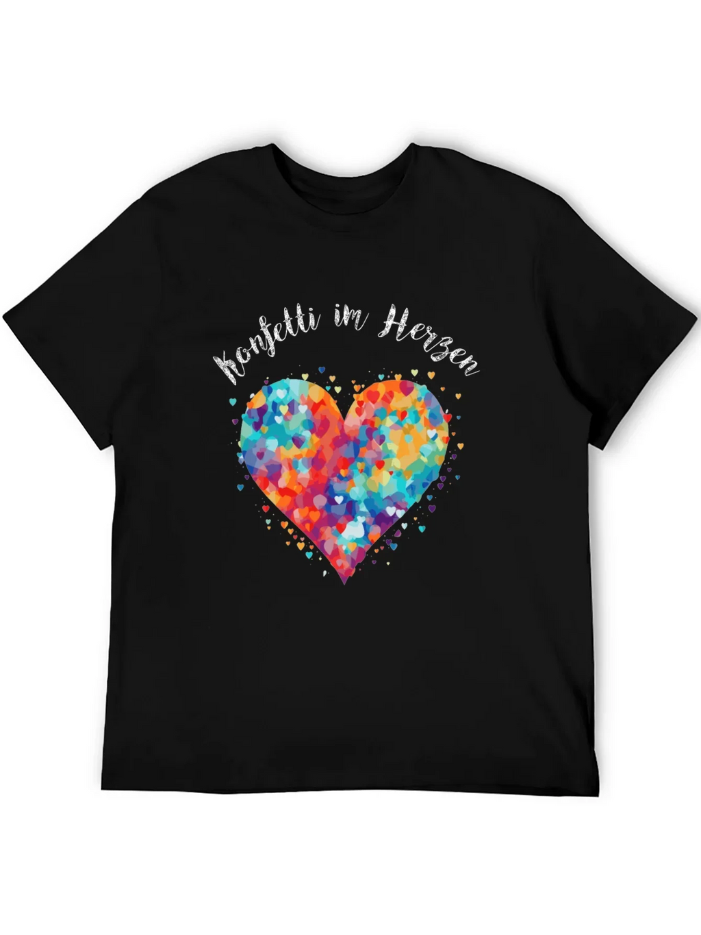 Confetti Heart Graphic T-Shirt - Unisex