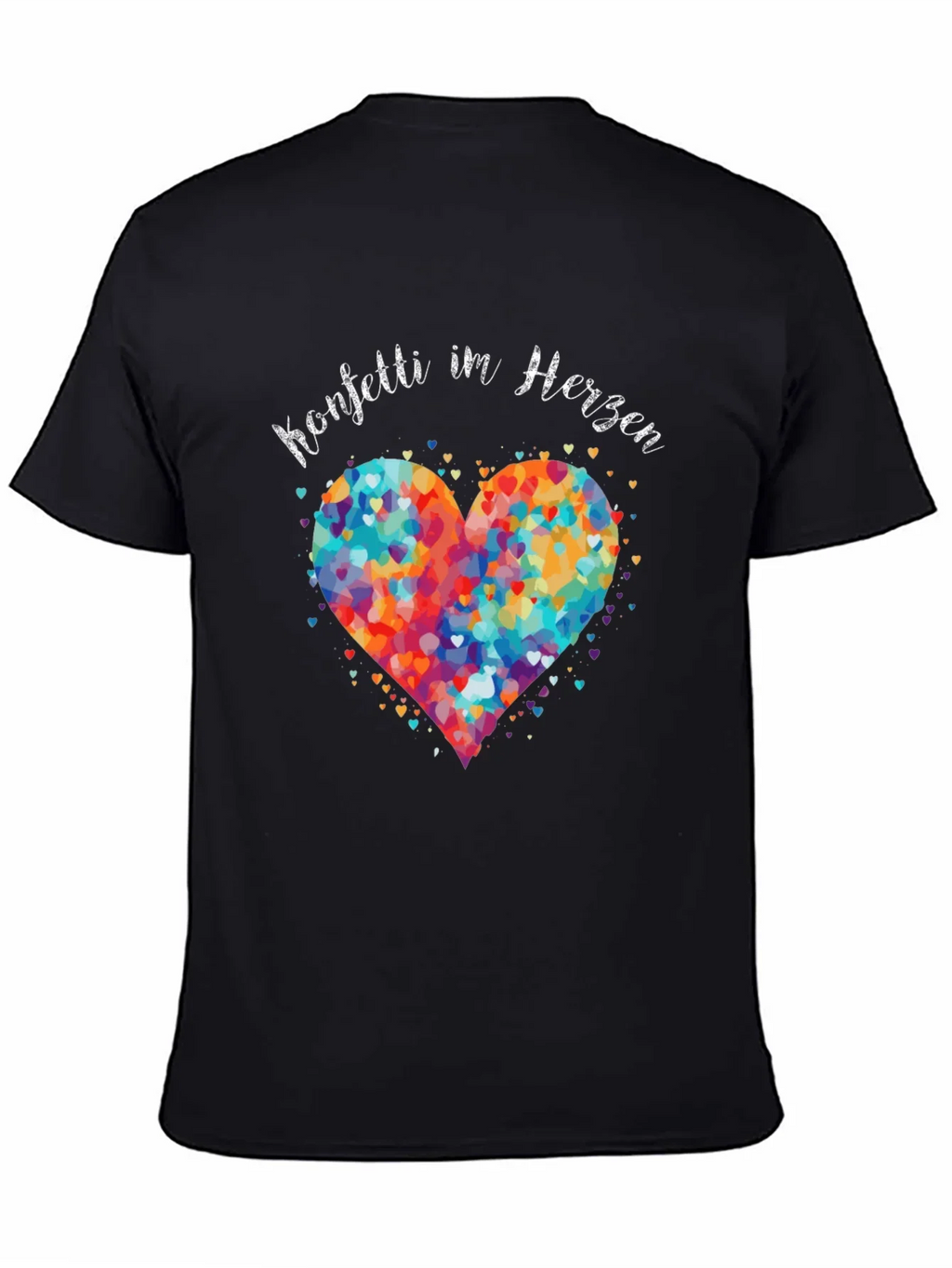 Confetti Heart Graphic T-Shirt - Unisex