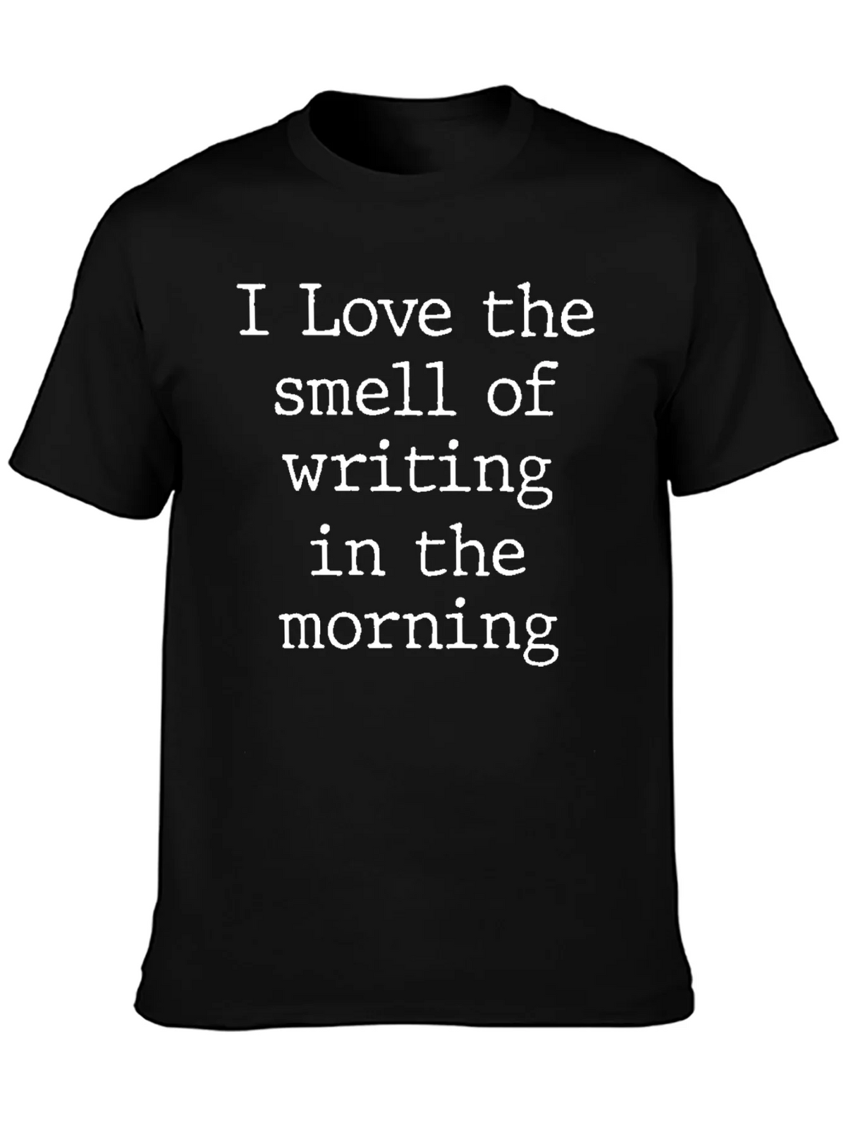 Writing Smell Morning Black Tee