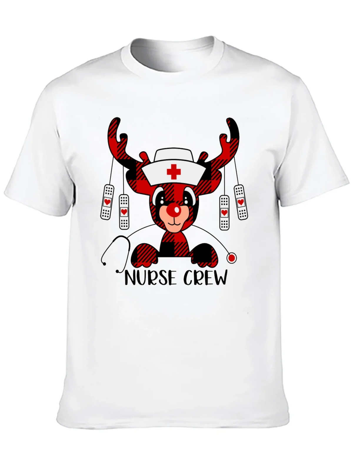 Nurse Crew Reindeer Christmas T-Shirt