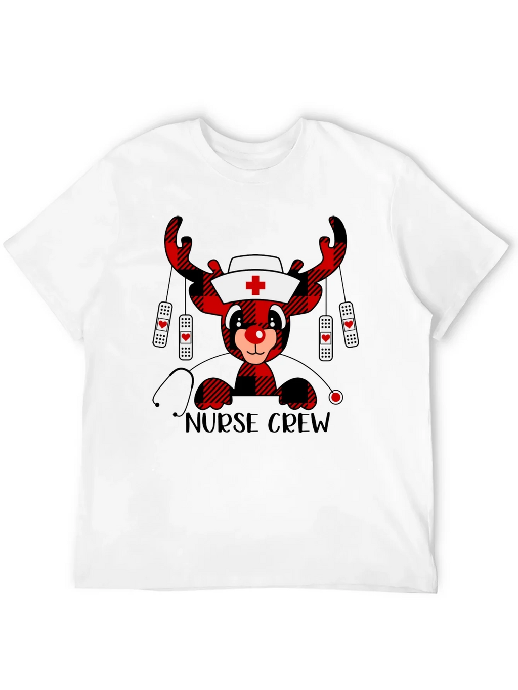 Nurse Crew Reindeer Christmas T-Shirt