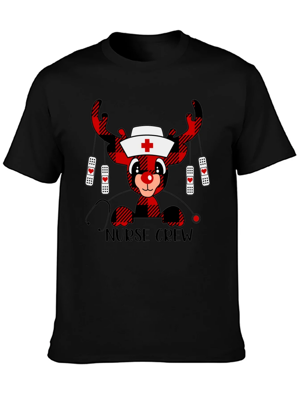 Nurse Crew Reindeer Christmas T-Shirt