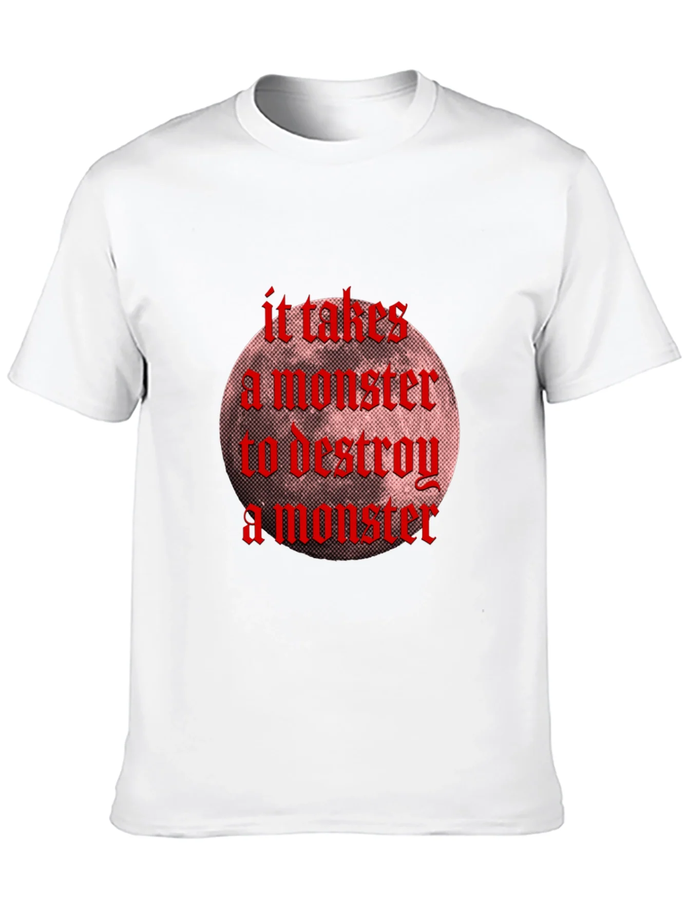 Monster Destroy Graphic Black T-Shirt