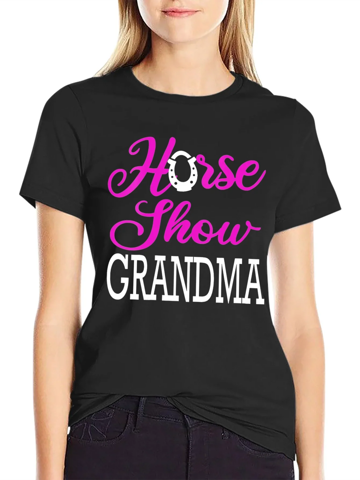 Horse Show Grandma T-Shirt - Equestrian Gift