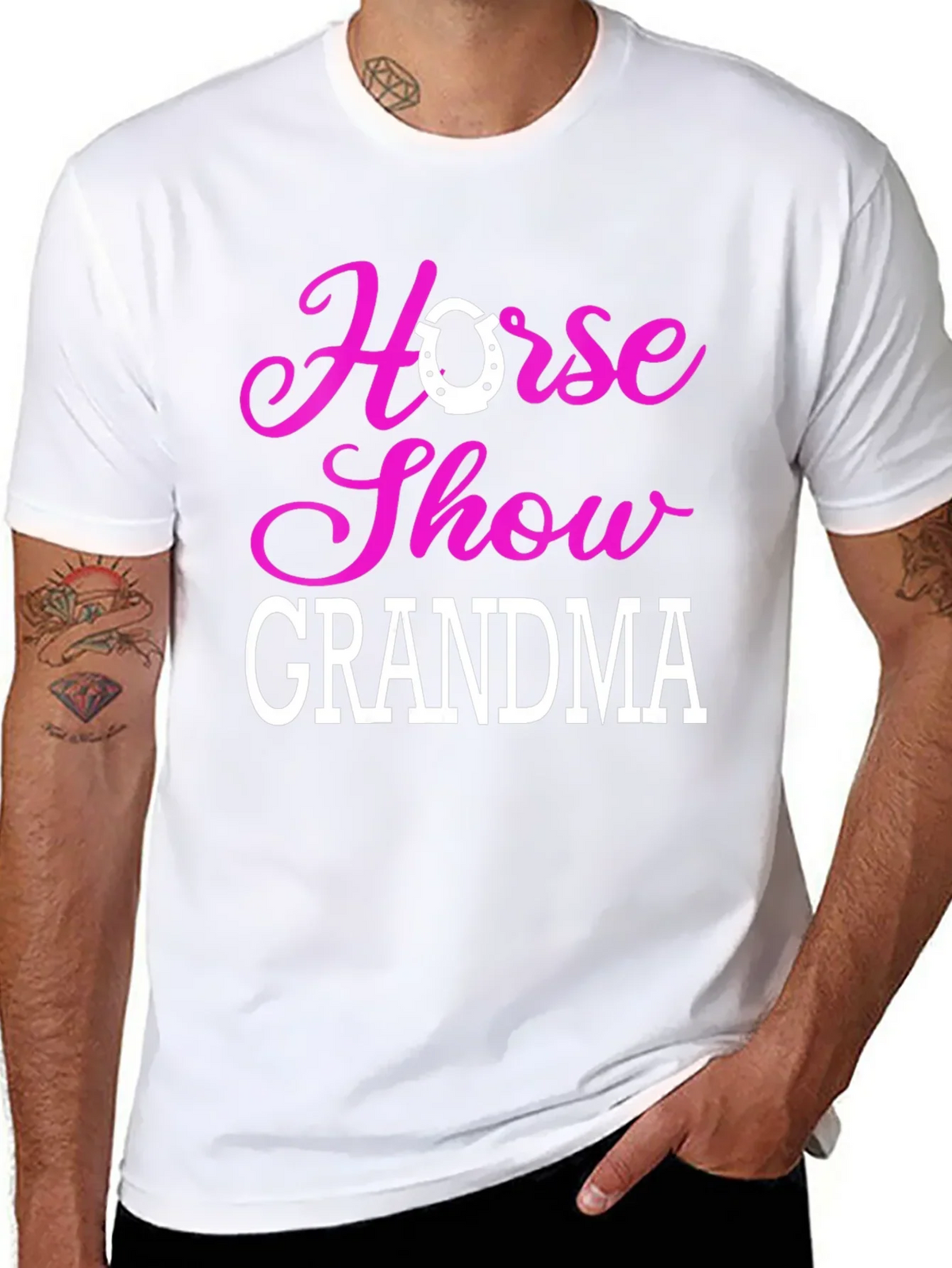Horse Show Grandma T-Shirt - Equestrian Gift
