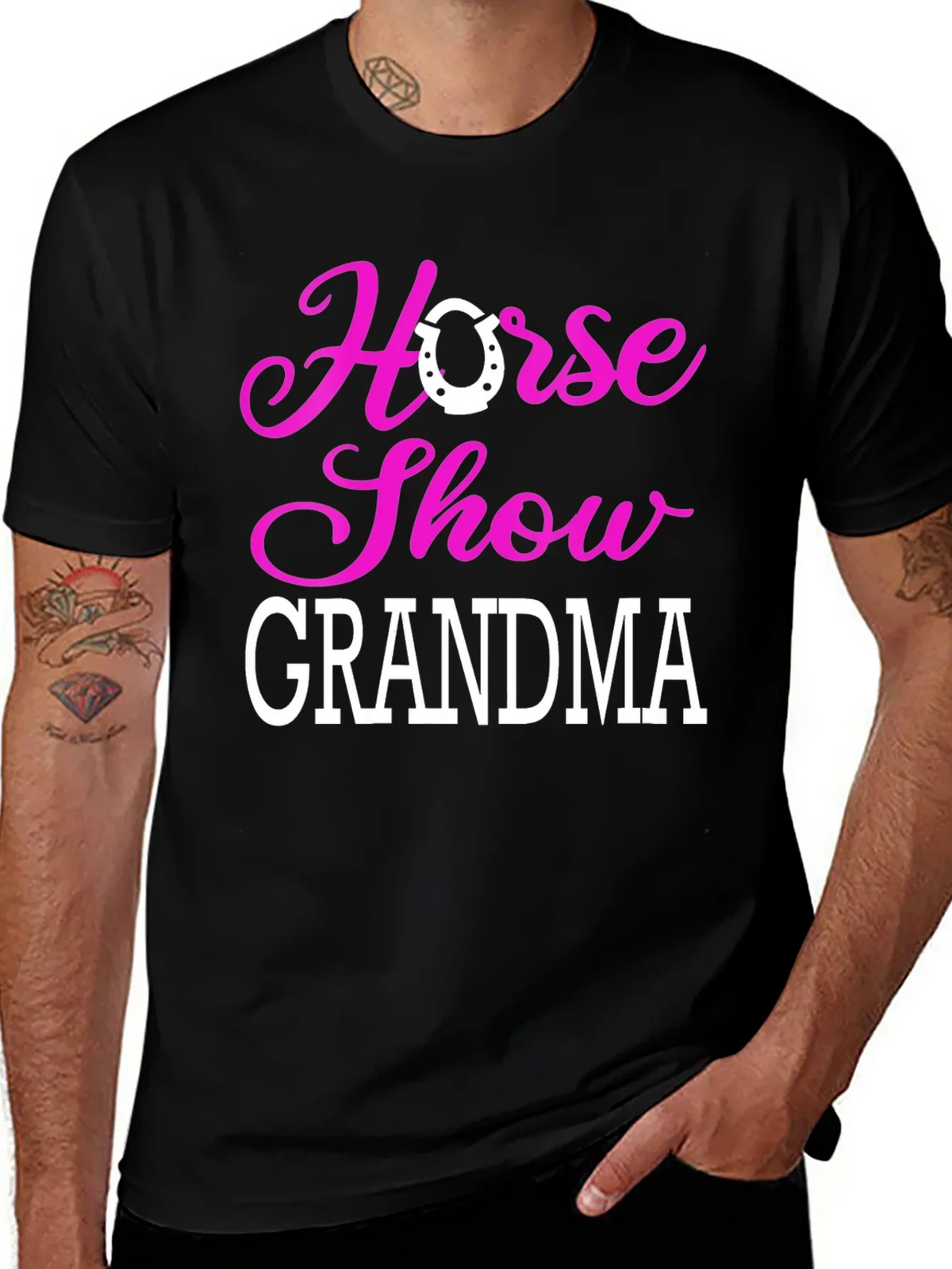 Horse Show Grandma T-Shirt - Equestrian Gift