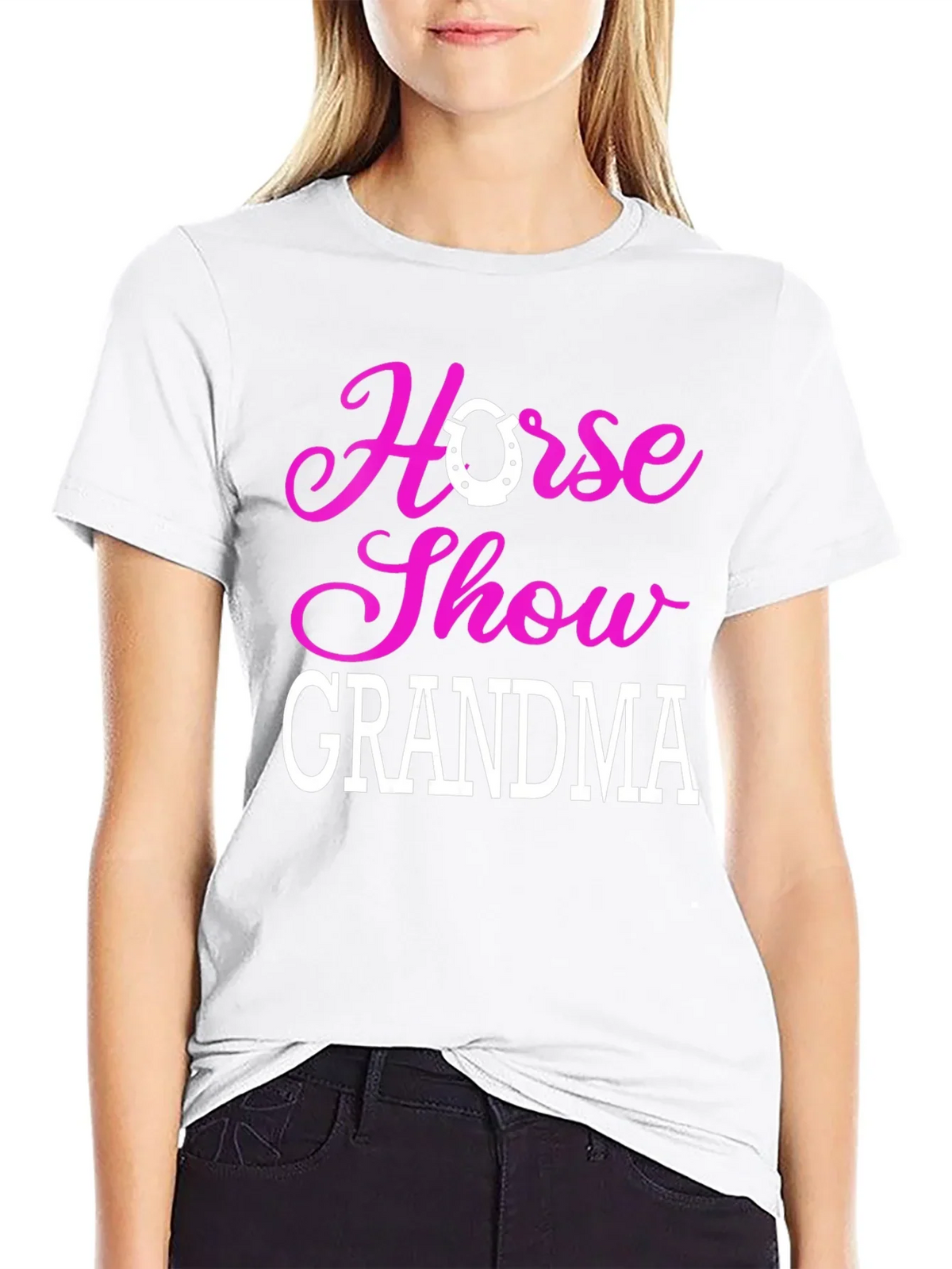 Horse Show Grandma T-Shirt - Equestrian Gift