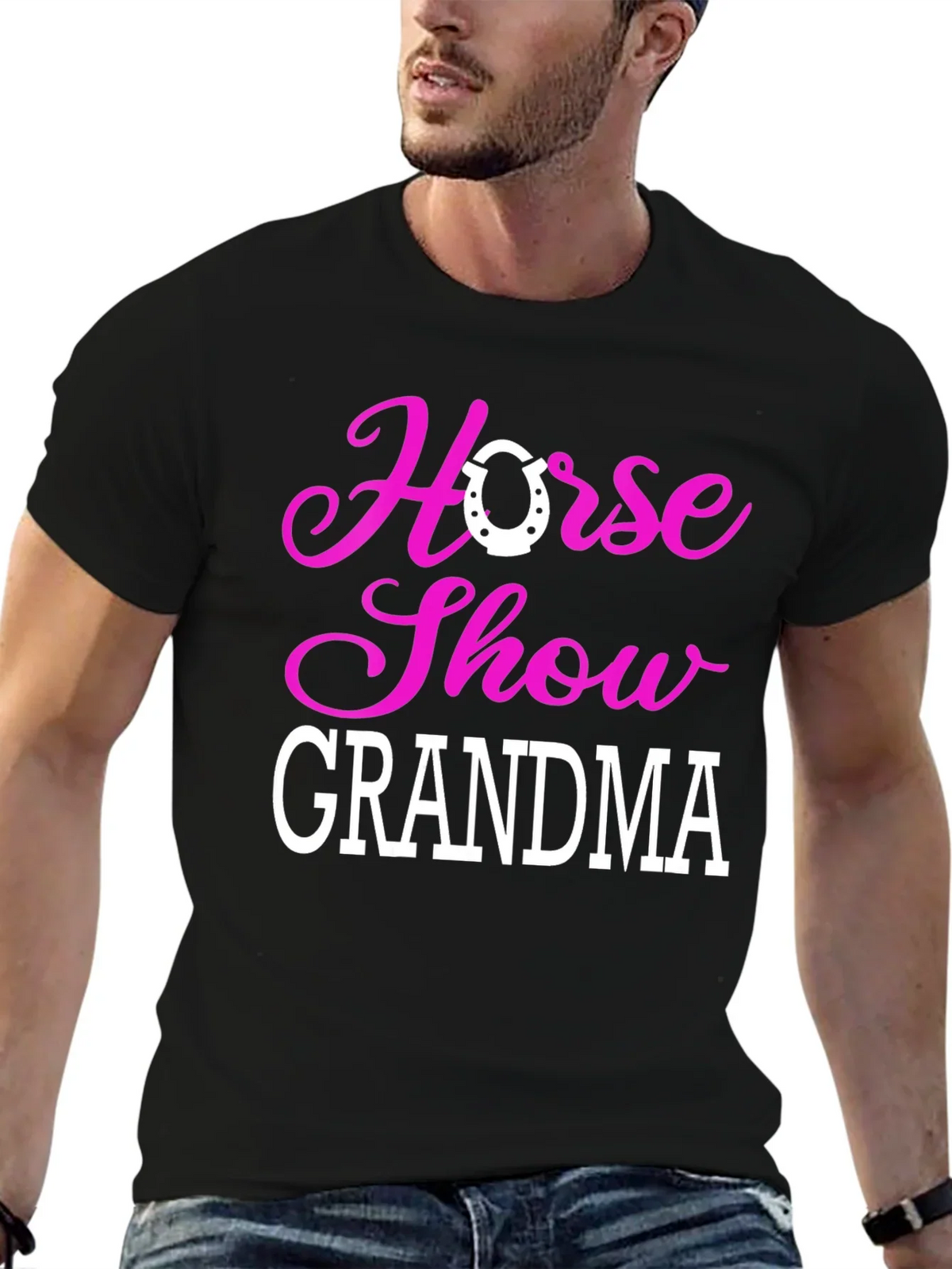 Horse Show Grandma T-Shirt - Equestrian Gift