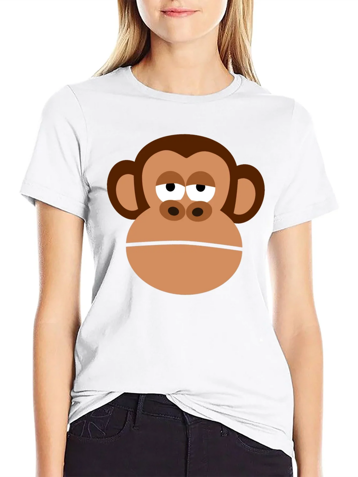 Monkey Face Graphic Tee - Funny Unisex T-Shirt