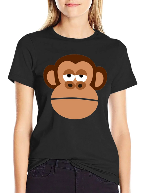 Monkey Face Graphic Tee - Funny Unisex T-Shirt