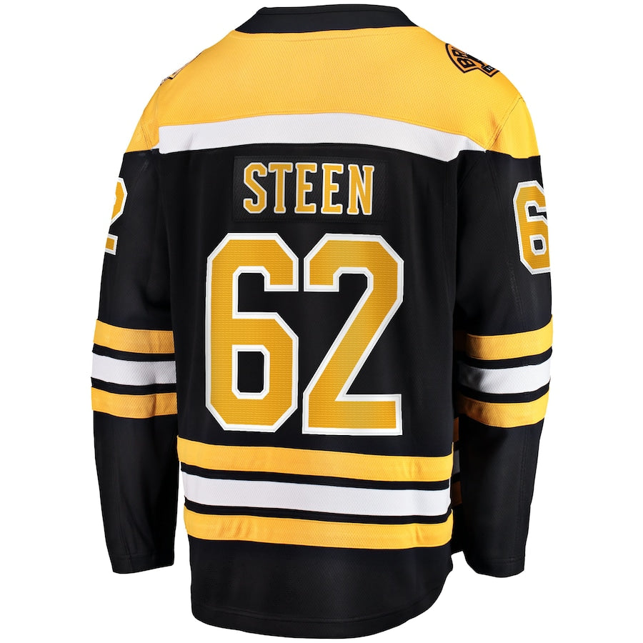 Oskar Steen Boston Bruins   Home Breakaway  Jersey - Black
