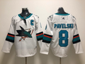Men's San Jose Sharks Joe Pavelski #8 White Breakaway Player Jersey1