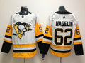 Men's Pittsburgh Penguins Carl Hagelin #62 White Replica Player Jersey1