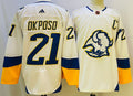 Men's Buffalo Sabres Kyle Okposo #21 White Player Jersey1