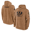 Men's Cincinnati Bengals Brown 2023 Salute To Service Club Pullover Hoodie1