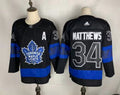 Men's Toronto Maple Leafs Auston Matthews #34 Black Player Jersey1