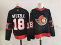Men's Ottawa Senators Tim Stutzle #18 Black Player Jersey1