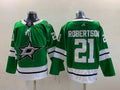 Men's Dallas Stars Jason Robertson #21 Kelly Green 2017/18 Home Breakaway Replica Jersey1