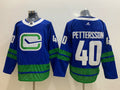 Men's Vancouver Canucks Elias Pettersson #40 Royal Breakaway Player Jersey1
