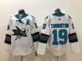 Men's San Jose Sharks Joe Thornton #19 White Breakaway Player Jersey1