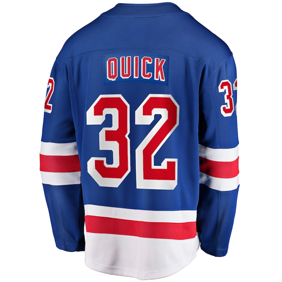 Jonathan Quick New York Rangers   Home Breakaway Jersey - Blue