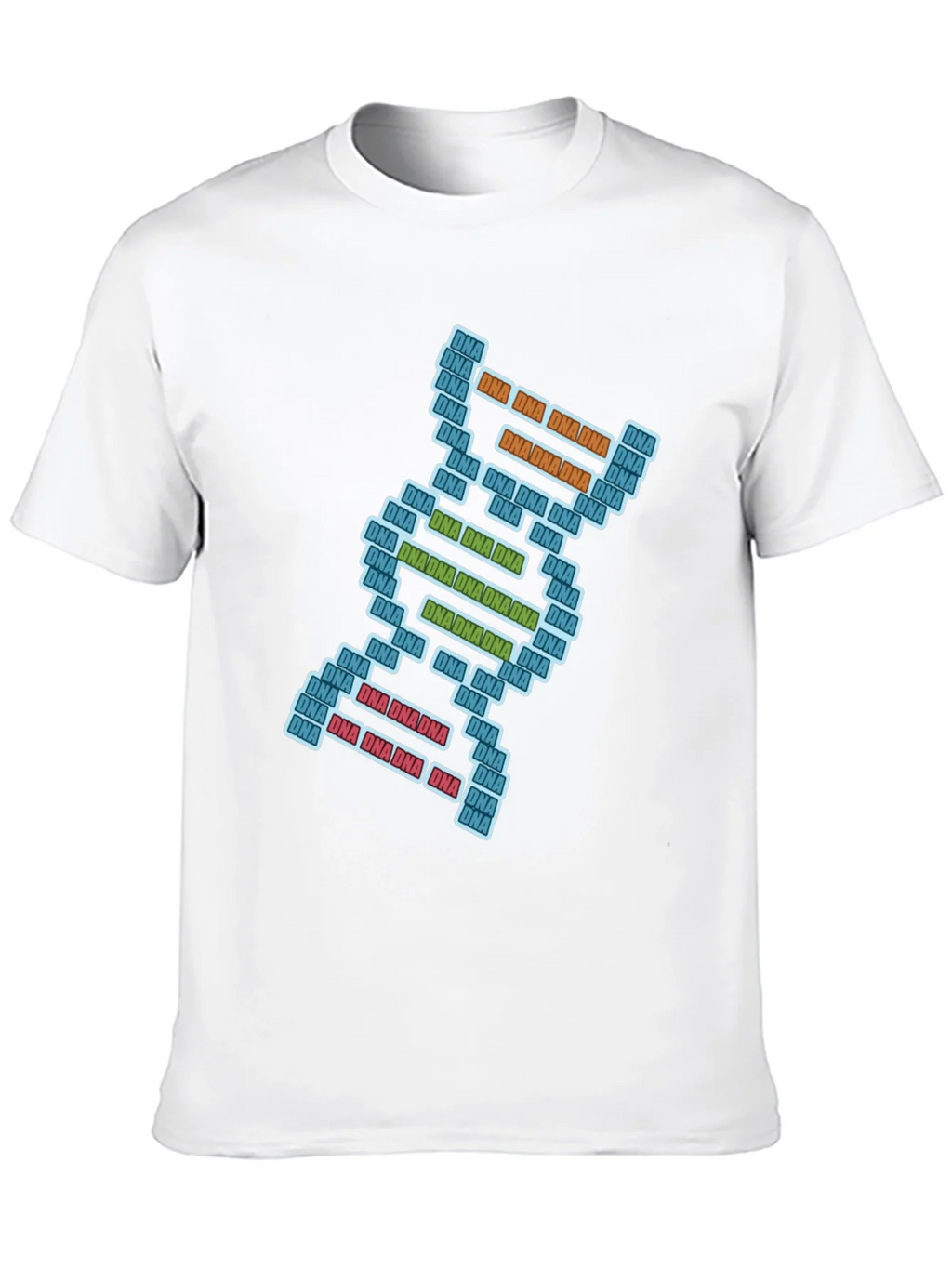 DNA Pixel Art Graphic Tee - Science T-Shirt