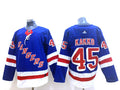 Men's New York Rangers Kaapo Kakko #45 Blue Player Jersey1