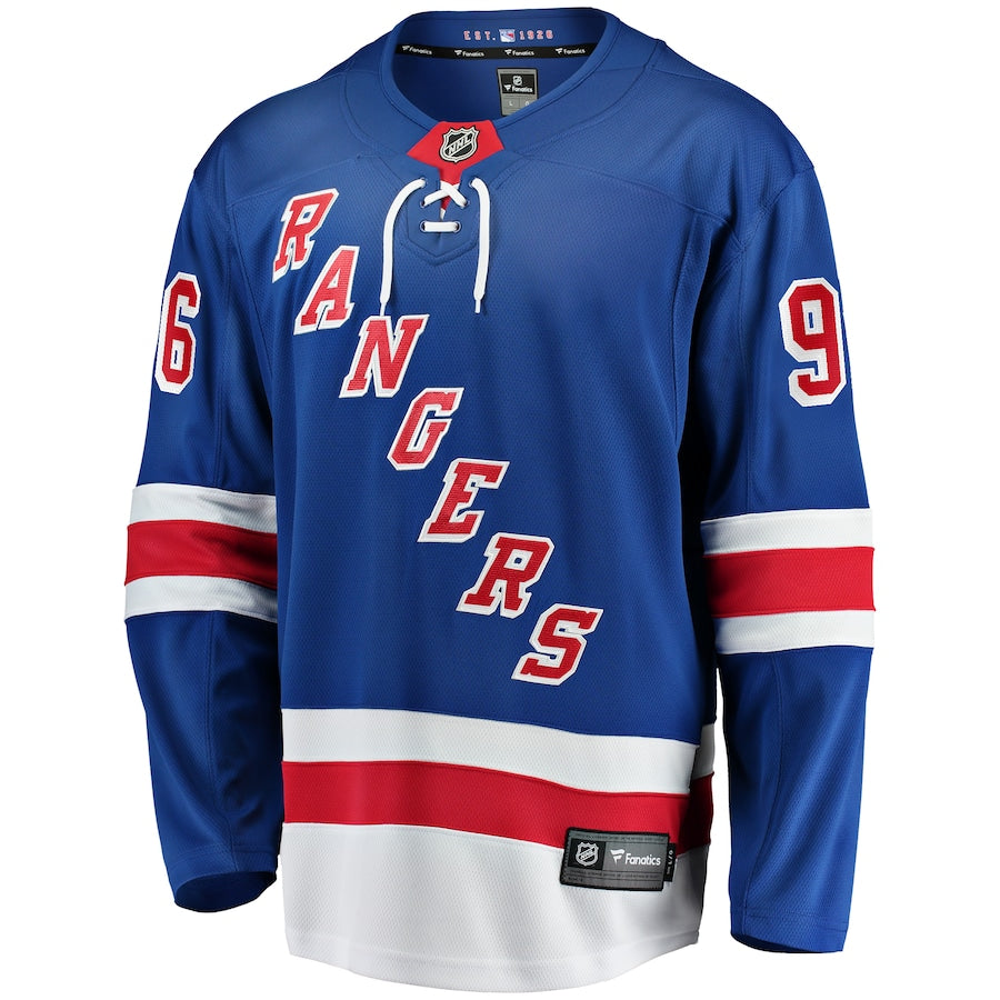 Jack Roslovic New York Rangers   Home Premier Breakaway  Jersey - Blue